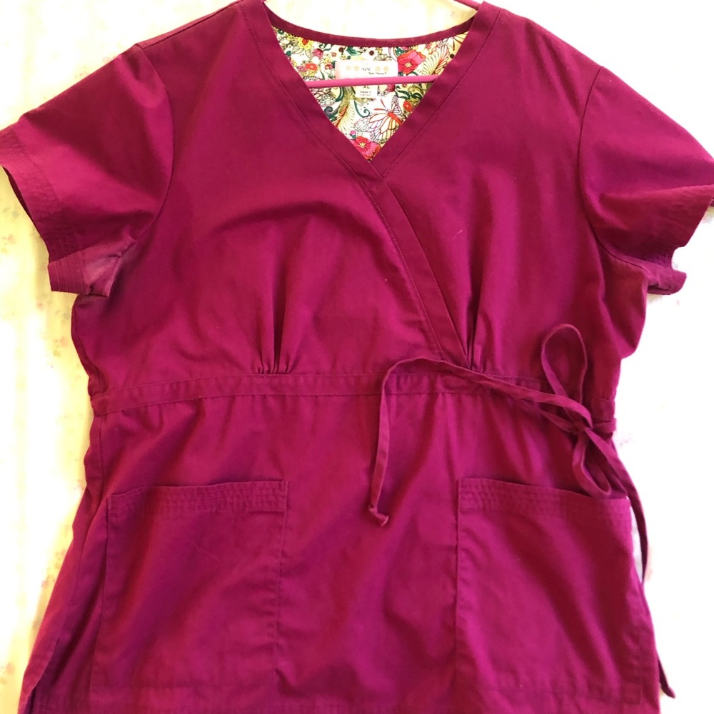 Koi scrub top